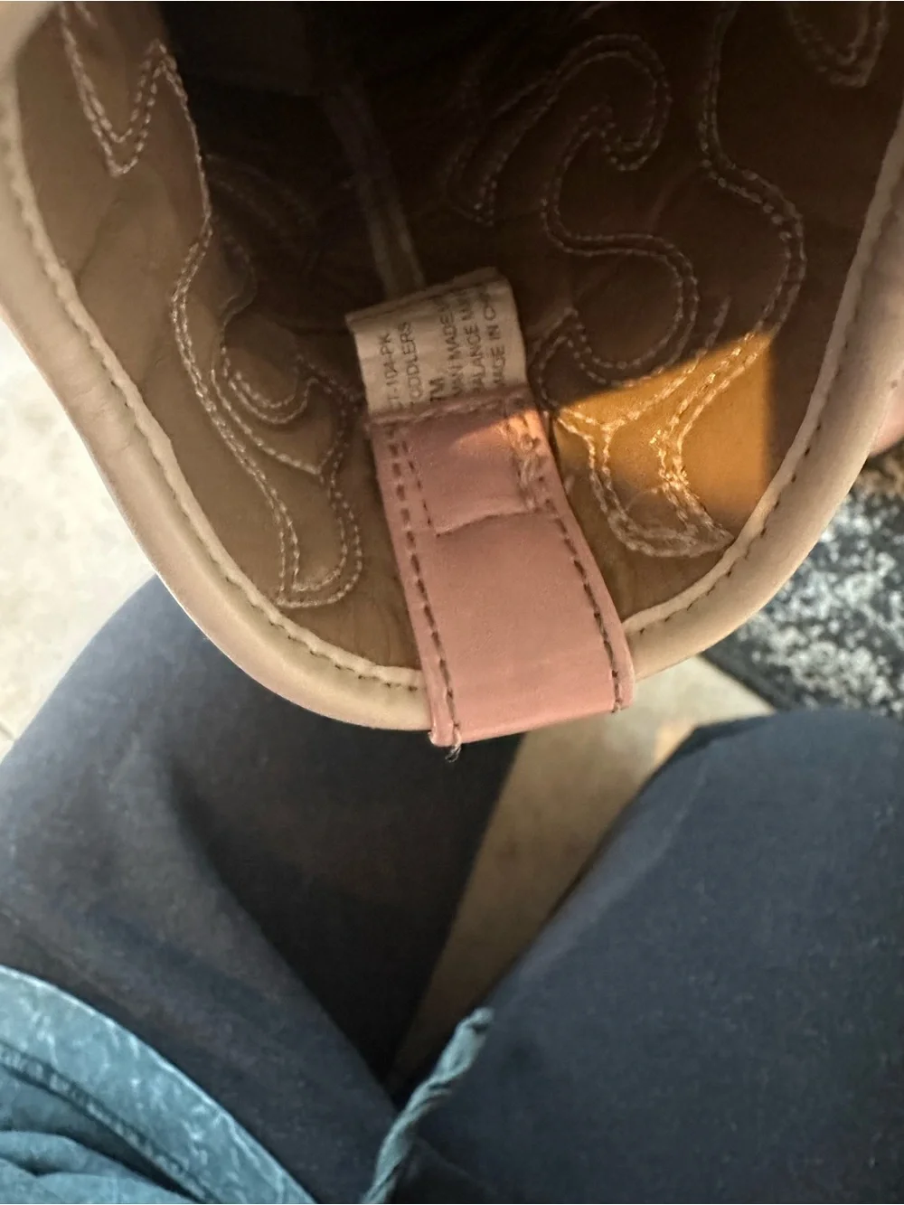 Pink toddler girl cowboy boots